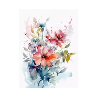 Watercolor flowers T-Shirt