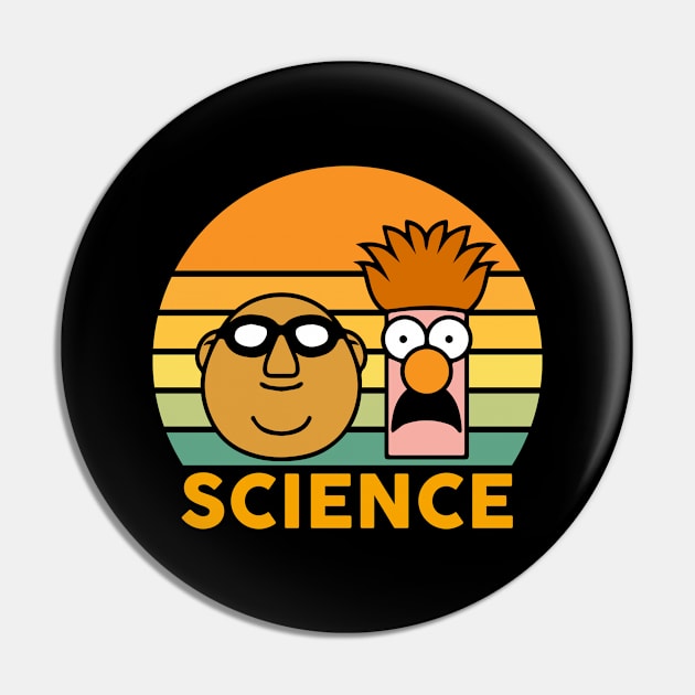 Science - Bunsen And Beaker Pin by thriftjd