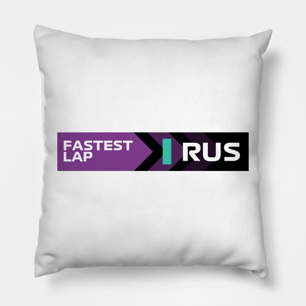 George Russell Fastest Lap F1 Pillow by F1LEAD