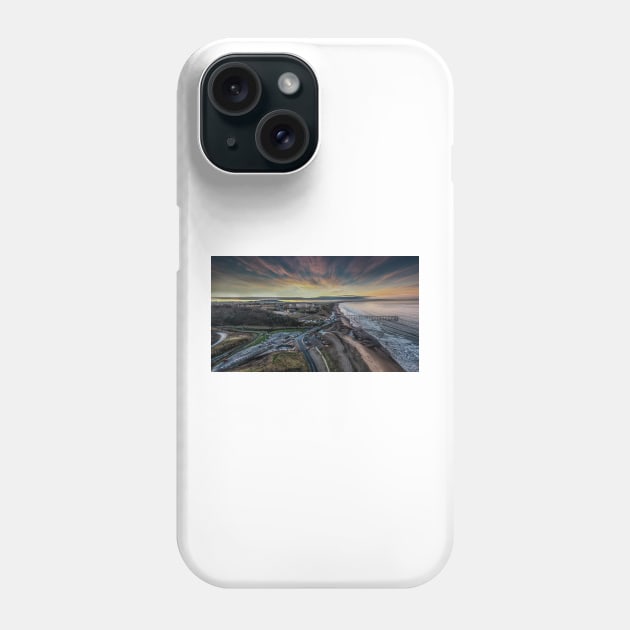 Saltburn by the Sea Sunset Phone Case by davehudspeth