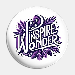 INSPIRE WONDER - TYPOGRAPHY INSPIRATIONAL QUOTES Pin