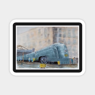 Mercury Train of the New York Central Railroad - Watercolour Magnet