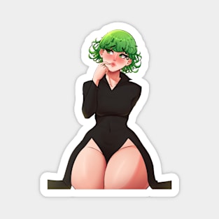 cute tatsumaki fanart sticker Magnet