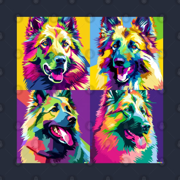 Belgian Tervuren Pop Art - Dog Lover Gifts by PawPopArt