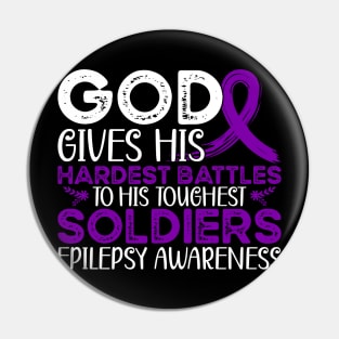 Epilepsy Warrior Support Epilepsy Awareness Pin