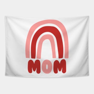 Mom - Red Rainbow Tapestry