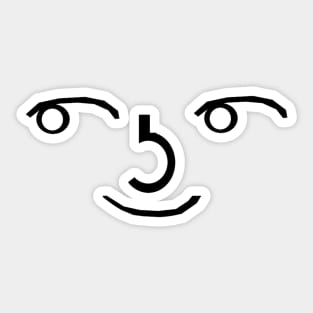 roblox man face Sticker for Sale by Zowie Elayne