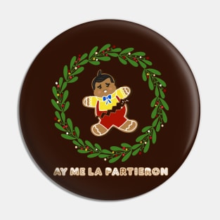 Funny Latino ugly Christmas Chunky Gingerbread Pan Dulce Chavo Pin