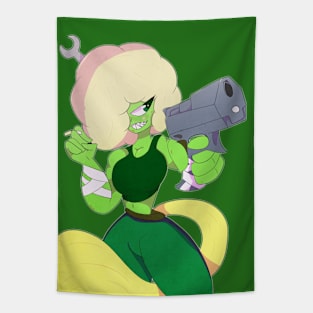 Gun Girl Speck Tapestry