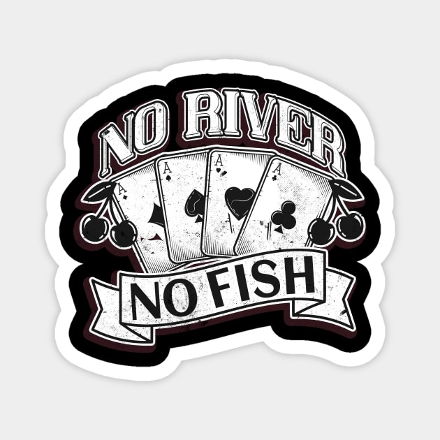 Casino Poker Cards Poker Player Magnet by Foxxy Merch