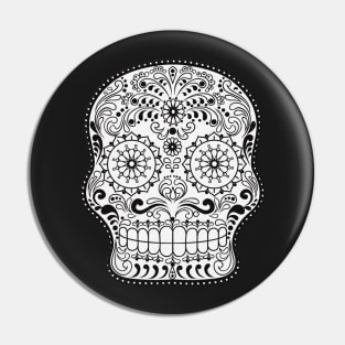 Bone Calavera Pin