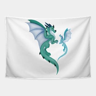 Dragons together Tapestry