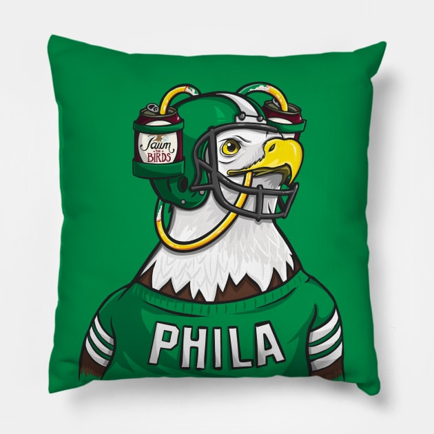 Philadelphia Eagles Yuengling Jawn Pillow by stayfrostybro