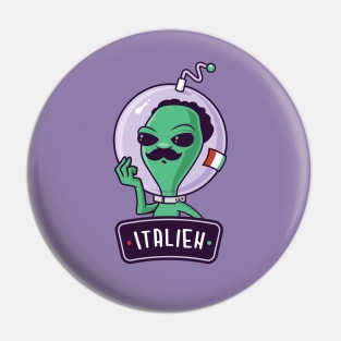 Italien - Funny Italian Alien Pin