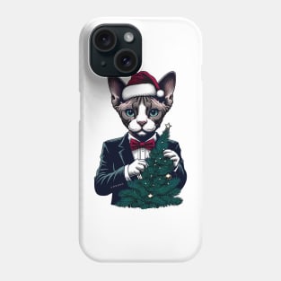 Devon Rex Cat Christmas Phone Case