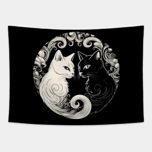 Yin Yang Cats Cat Lovers Gift Tapestry