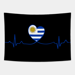 My Heart Beats for Uruguay Tapestry