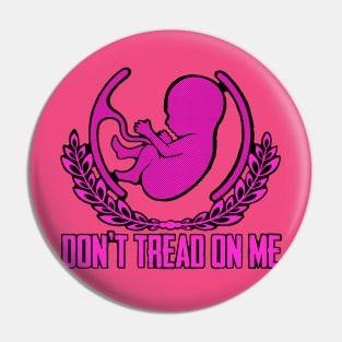 Gadsden Flag Baby Hot Pink Pin