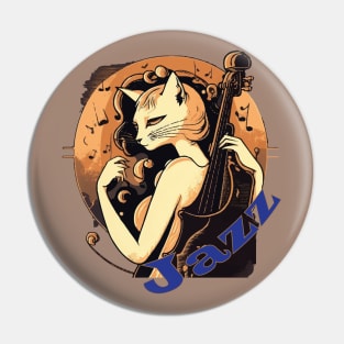 Jazz Cat Pin