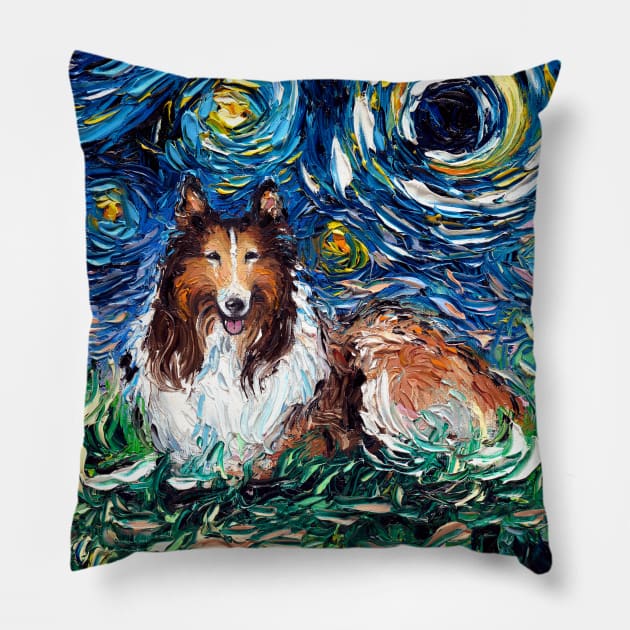 Collie Night Pillow by sagittariusgallery