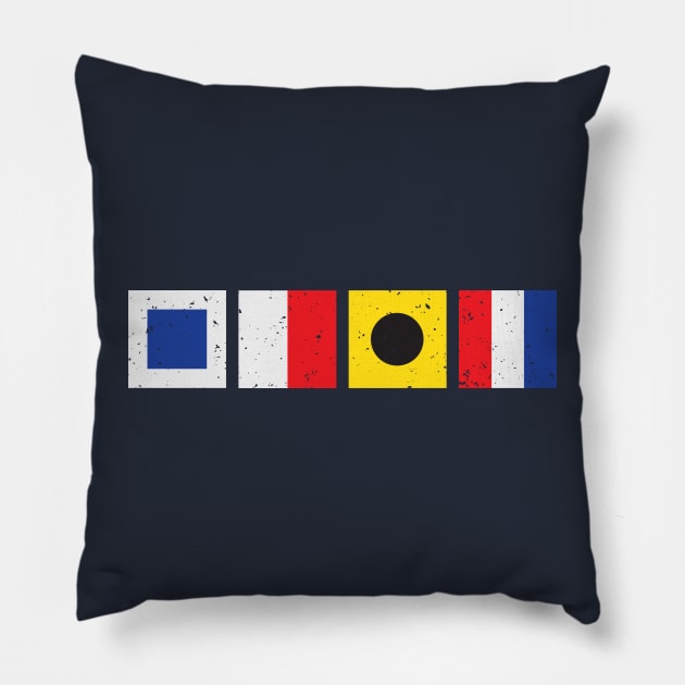 "Naughty"-cal Flag : S - H - * -T Pillow by CKline