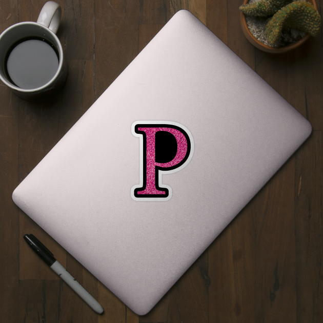 Pink Letter P 4 | Sticker