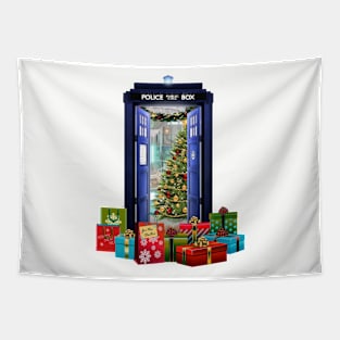 Tardis at Christmas Tapestry