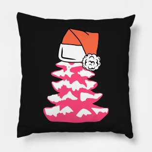 Pink Christmas Tree Pillow