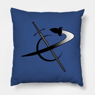 Science Fictionary Ship & Sword Logo Pillow