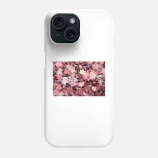 Pink Autumn Leaves Phone Case
