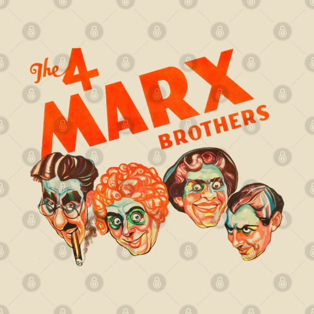 The 4 Marx Brothers by darklordpug