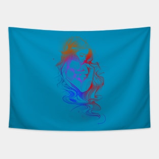 Mother Love  and baby colorful Tapestry