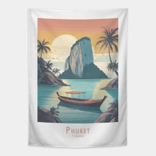 Phuket in Thailand Sunset Serenity Tapestry