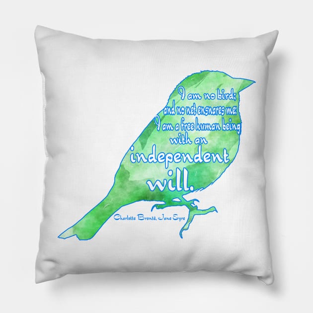 Caged Bird Pillow by NatLeBrunDesigns