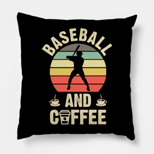 Baseball and coffee Pillow