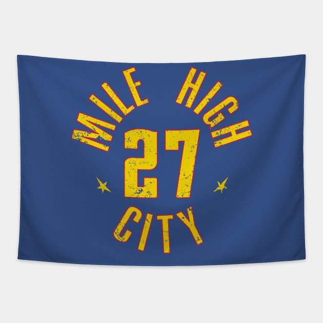 Jamal Murray 27 - Denver Nuggets Tapestry by Abslt Studio