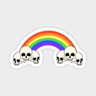 Skull Rainbow Magnet