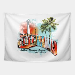 lahaina hawaii retro Tapestry