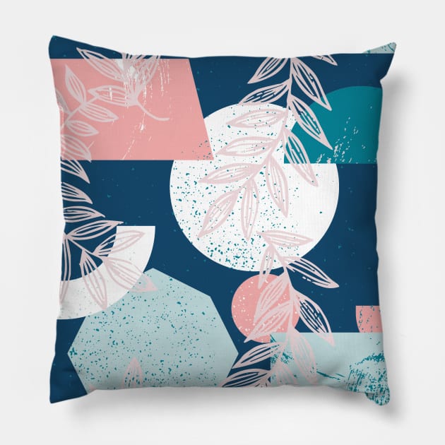 Cute Tropical Leaf Pillow by JustBeSatisfied