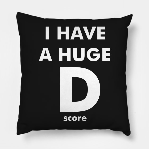 D score Pillow by Flipflytumble