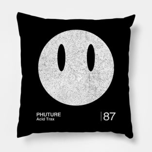 Acid Trax / Minimalist Graphic Artwork Design Pillow