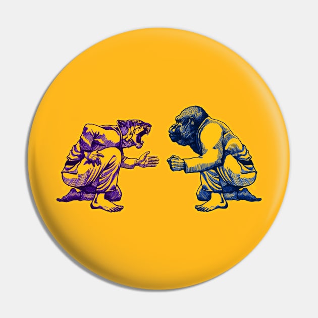 Martial Arts - Way of Life #1 - tiger vs gorilla - Jiu jitsu, bjj, judo Pin by undersideland