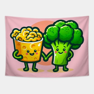 Mac and Cheese with Broccoli Tapestry