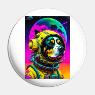 Inspirational Dog in Space Pin