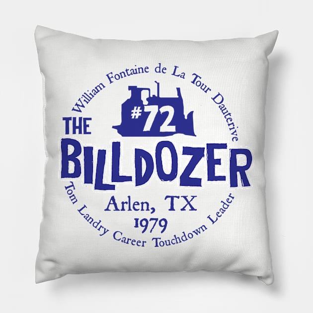 BILLDOZER Pillow by HeyBeardMon