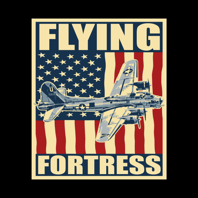 B-17 Flying Fortress Bomber Airplane USAF Aircraft Plane by BeesTeez