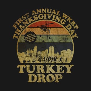 White First Anual Turkey Drop vintage T-Shirt