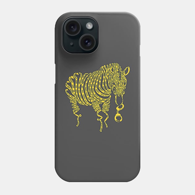 True Crime Zebra Phone Case by hbwdesigns