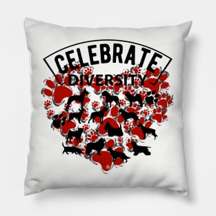 CELEBRATE DIVERSITY DOG Pillow