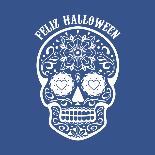 Feliz Halloween - sugar skull by verde